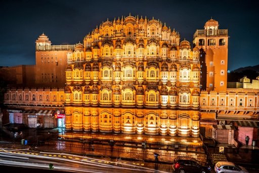 Photo: Today I every delhi car is in jaipur this weekend. saw hawa mahal lit up at night though, worth the traffic.